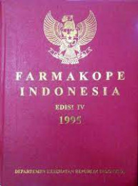 FARMAKOPE INDONESIA IV 1995