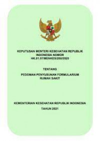 E-BOOK Pedoman Penyusunan Formularium RS 2021