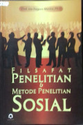 FILSAFAT PENELITIAN DAN METODE PENELITIAN SOSIAL