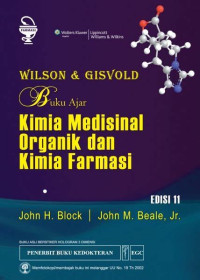 Kimia Medisinal Organik dan Kimia Farmasi