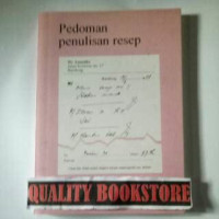 Pedoman Penulisan Resep
